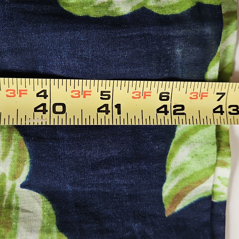 Ann Taylor Factory 14P Amalfi Palm Tropical Midi Halter Dress Cruise Resortwear - Picture 8 of 9